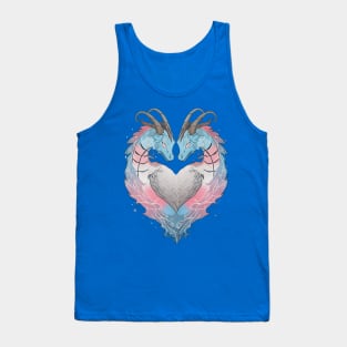 Transgender Dragons LGBT Pride Trans Flag Tank Top